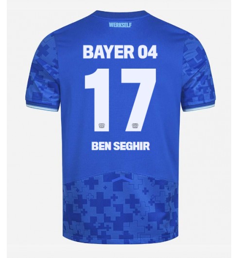 Bayer Leverkusen Eliesse Ben Seghir #17 Alternativní Dres 2025-26 Krátký Rukáv Bayer Leverkusen Eliesse Ben Seghir #17 Alternativní Dres 2025-26 Krátký Rukáv